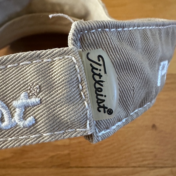 Titleist Pro V1 Golf Visor Tan White - Picture 9 of 9